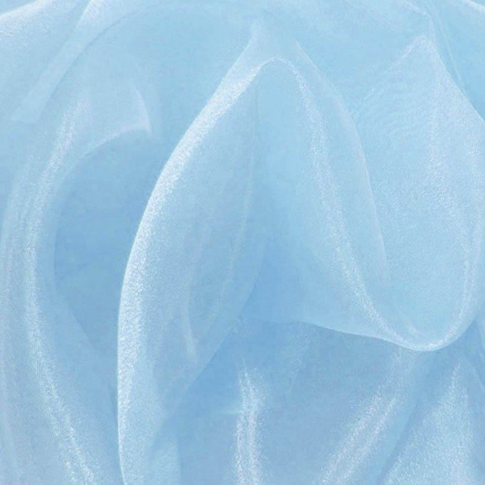 Organza Stof Baby Blauw - (Organza Stoffen)