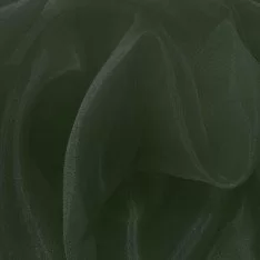 Tissu Organza Vert Bouteille