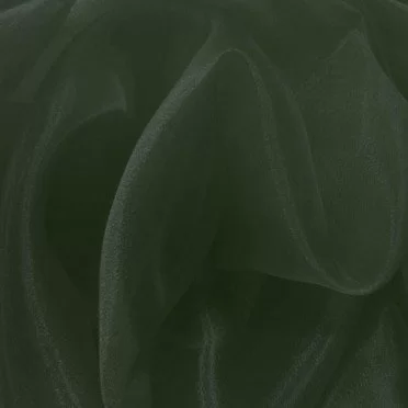 Tessuto Organza Verde Bottiglia - (Tessuti Organza)