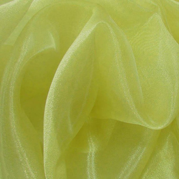 Tissu Organza Lime - (Tissu Organza)