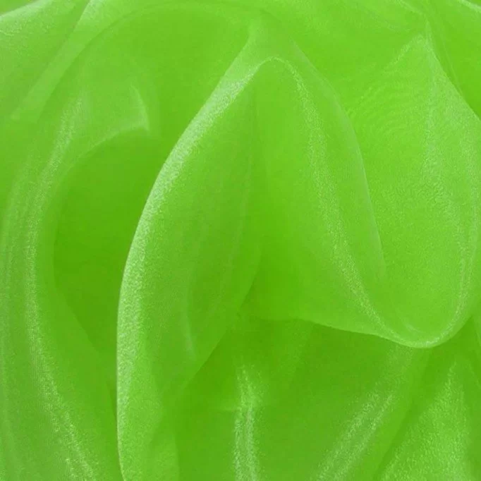 Organza Fabric Fluor Lime - (Organza Fabric)