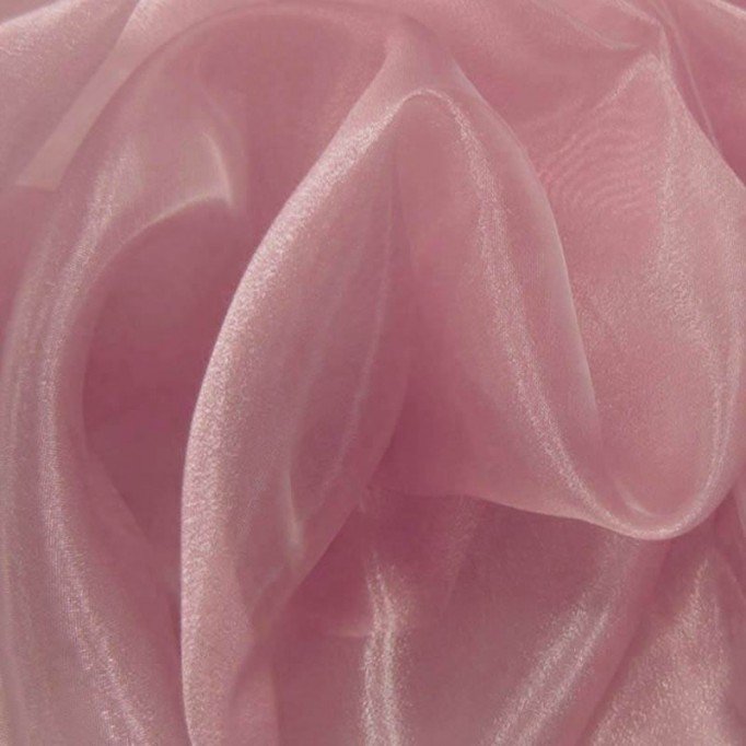 Tessuto Organza Rosa Antico - (Tessuti Organza)