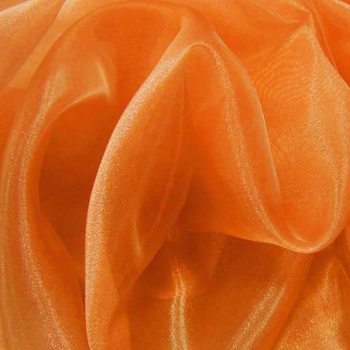 Organza Stof Oranje - (Organza Stoffen)