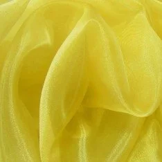 Tissu Organza Jaune