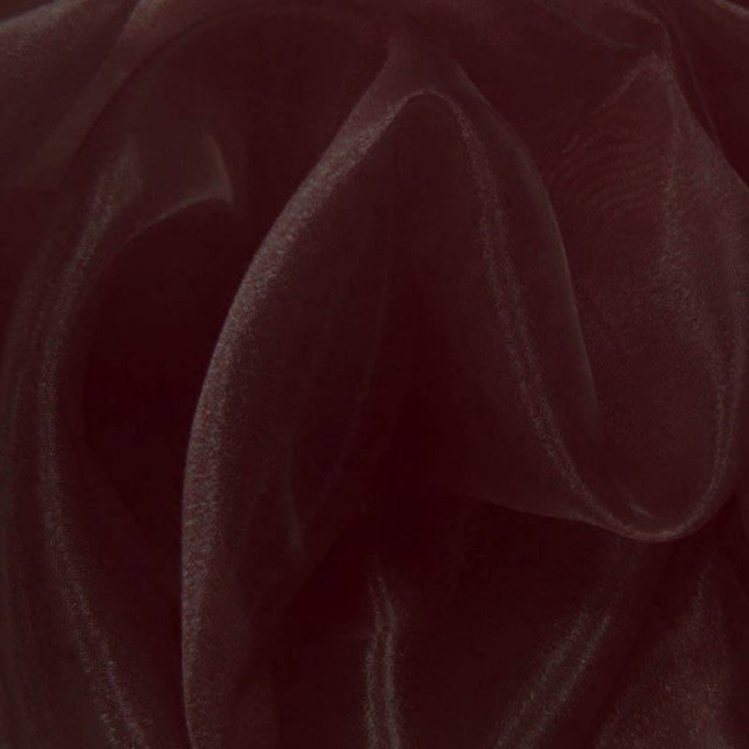 Tissu Organza Bordeaux - (Tissu Organza)