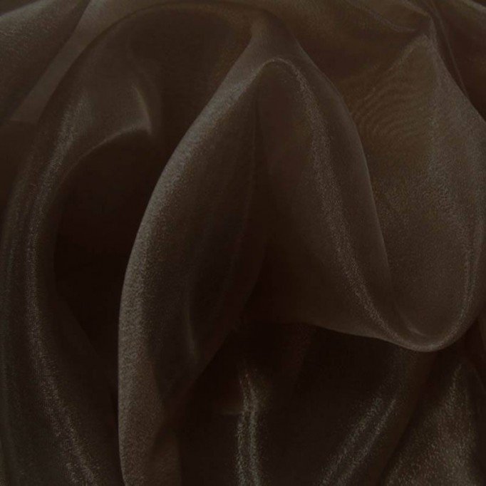 Tissu Organza Brun - (Tissu Organza)