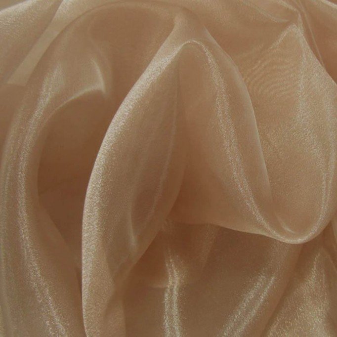 Organza Stoff Kamel - (Organza Stoffe)
