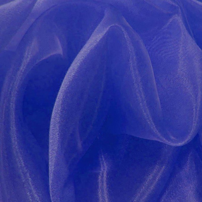 Tissu Organza Cobalt Foncé - (Tissu Organza)