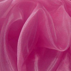 Organza Fabric Fluor Fuchsia
