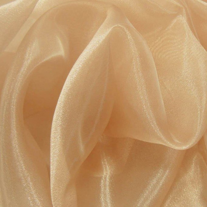 Tissu Organza Couleur De La Peau - (Tissu Organza)