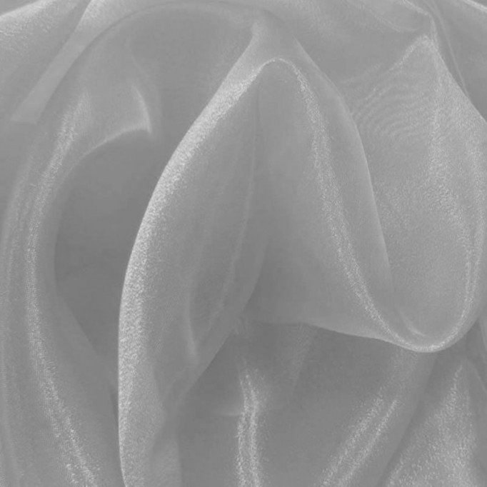Organza Stof Licht Grijs - (Organza Stoffen)