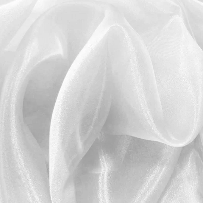 Tissu Organza Blanc - (Tissu Organza)