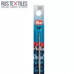 Crochet Hook 2mm For Wool With Guide Grey 14cm PRYM 195135