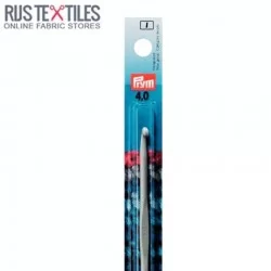 Wollhäkelnadeln 4mm mit Führungsfläche Grau 14cm PRYM 195139