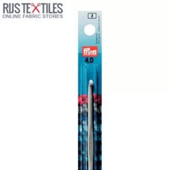 Crochet Hook 4mm For Wool With Guide Grey 14cm PRYM 195139