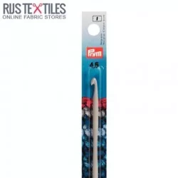 Crochet Hook 4,50mm For Wool With Guide Grey 14cm PRYM 195140