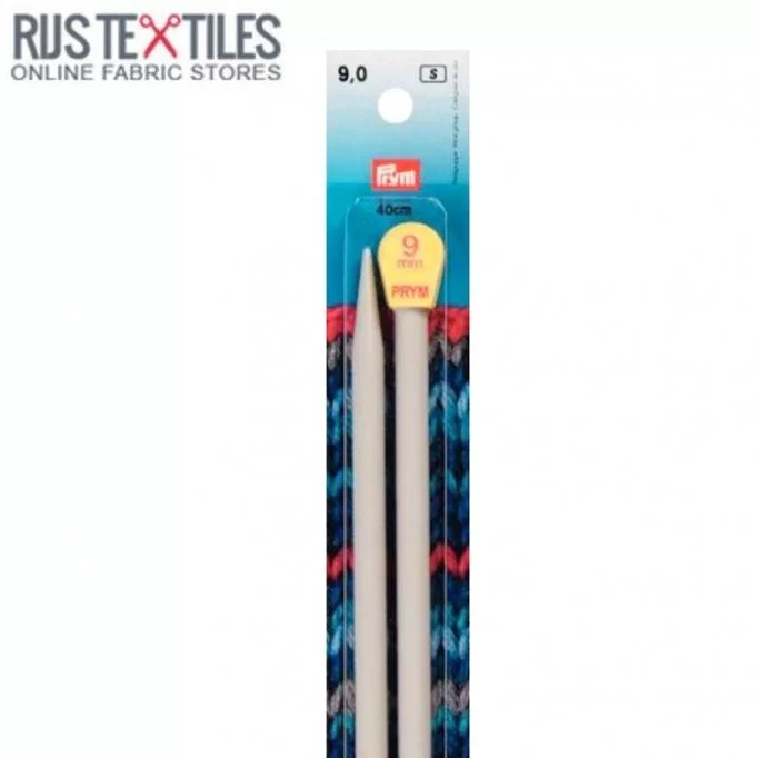 Igły Dziewiarskie 9mm Plastikowy 40cm PRYM 218231 | Rijs Textiles