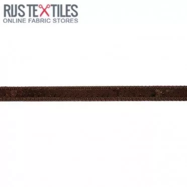 Paillettenband Braun 10mm  - (Bänder & Borten)