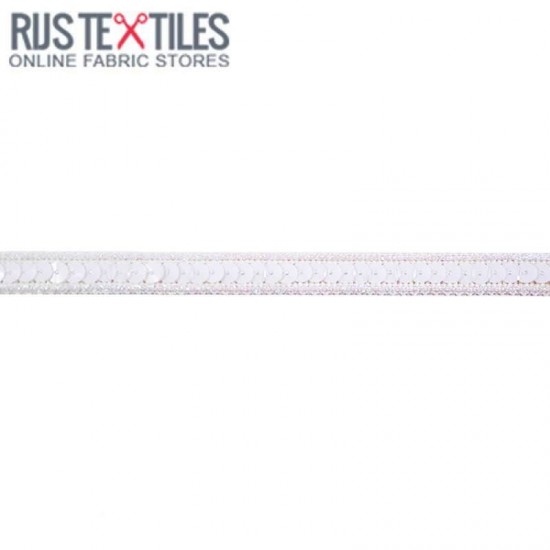 Sequin Trim Off White 10mm Sequin Trim Off White 10mm