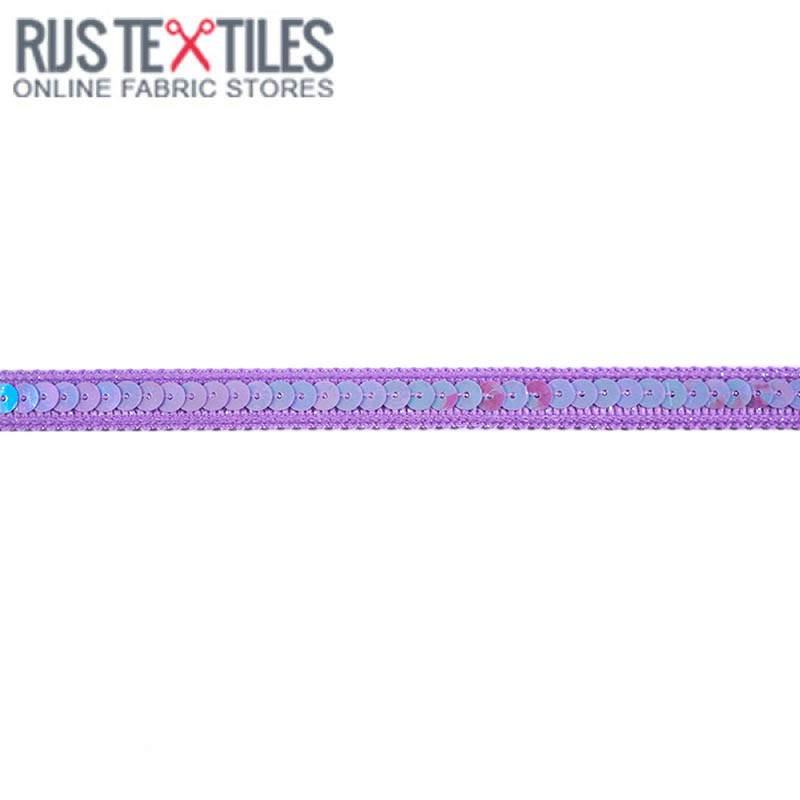 Paillettenband Lila 10mm
