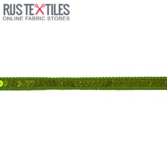 Sequin Trim Lime 10mm Sequin Trim Lime 10mm