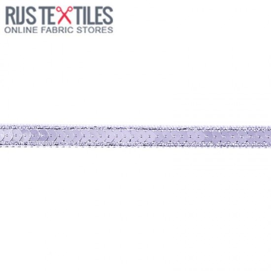 Sequin Trim Silver 10mm Sequin Trim Silver 10mm