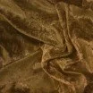 Velluto Panné Tessuto Oliva Marrone - (Velluto Panné)