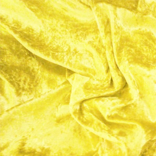 Panne Velvet Fabric Yellow Panne Velvet Fabric Yellow