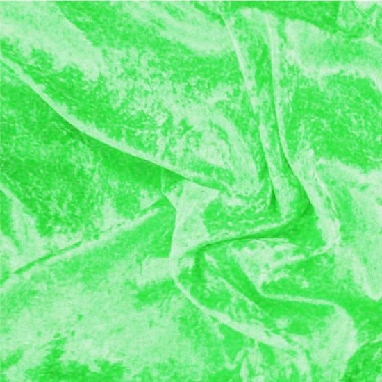Velour De Panne Stof Fluor Lime Velour De Panne Stof Fluor Lime