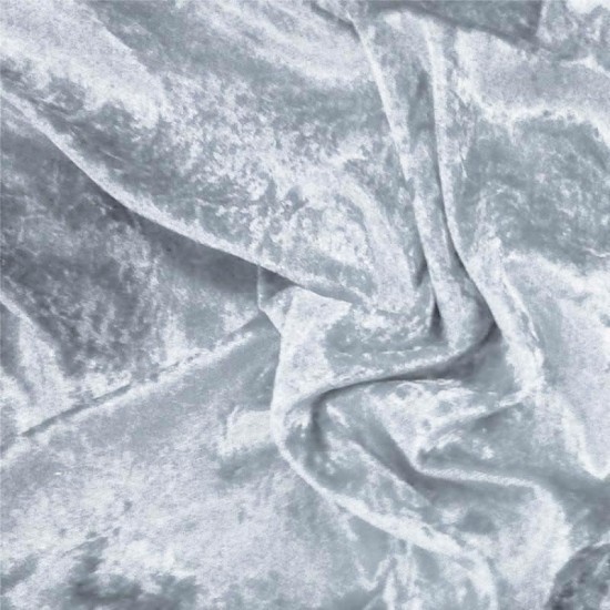 Panne Velvet Fabric Silver Panne Velvet Fabric Silver