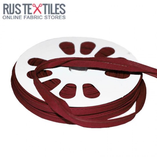 Cotton Piping Tape Bordeaux 10mm Cotton Piping Tape Bordeaux 10mm