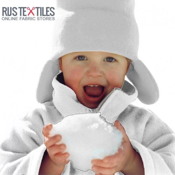 Polar Fleece White - (Polar Fleece Fabric)