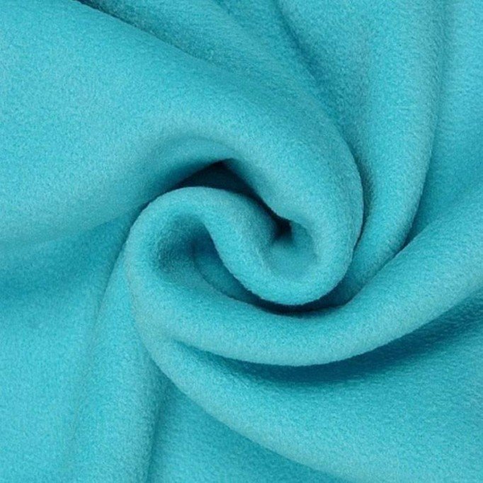 Polar Fleece Stof Turkoois - (Polar Fleece Stoffen)