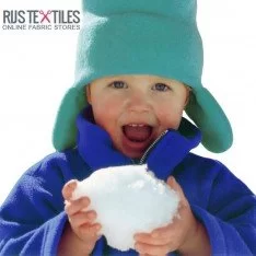 Polar Fleece Stof Kobalt 