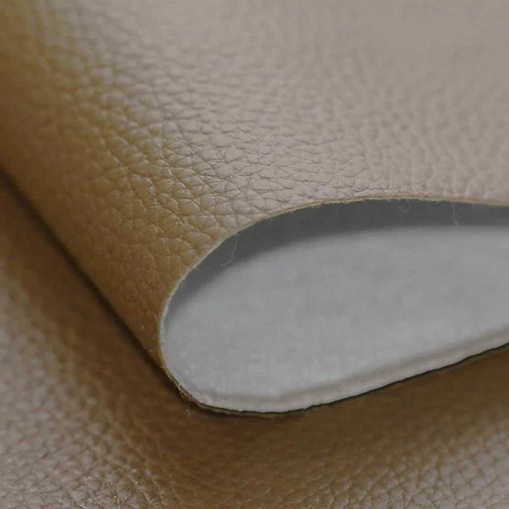 Tissu Simili Cuir Pour Sellerie Beige