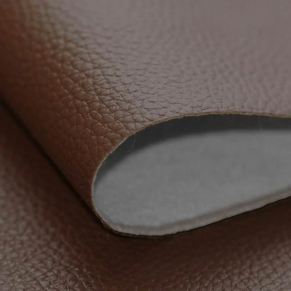 Tissu Simili Cuir Pour Sellerie Chameau 