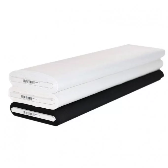Poplin Cotton Fabric Black, White And Ecru 15 Meters Package - (Poplin Cotton Fabric)
