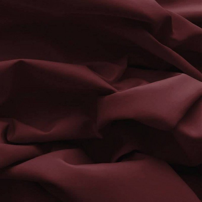 Popeline De Coton Bordeaux - (Popeline De Coton Tissus)