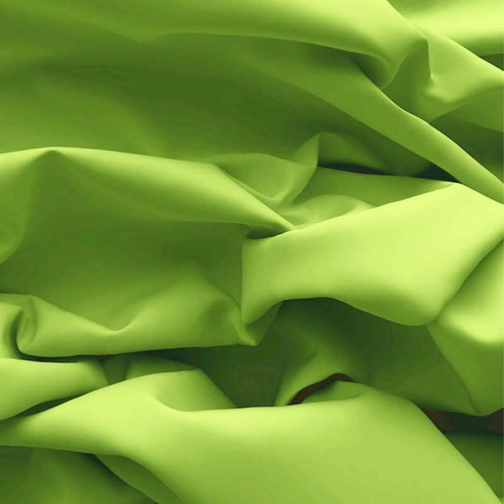 Popeline Di Cotone Tessuto Lime