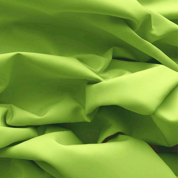 Bomuld Poplin Stof Lime - (Bomuld Poplin Stof)
