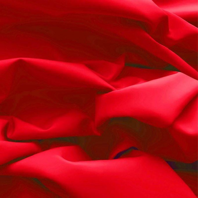 Baumwolle Poplin Stoff Rot  - (Poplin Baumwolle Stoffe)