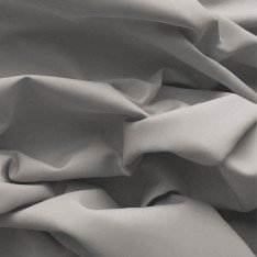 Popeline Di Cotone Tessuto Grigio Chiaro