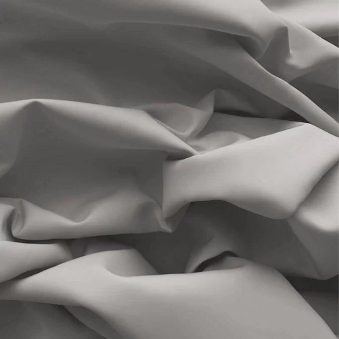 Baumwolle Poplin Stoff Hellgrau  - (Poplin Baumwolle Stoffe)