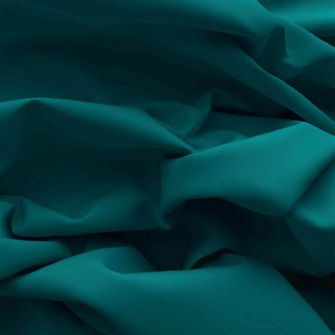 Baumwolle Poplin Stoff Petrol - (Poplin Baumwolle Stoffe)