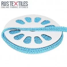 Galon De Passementerie Brillance Bleu Clair 9mm 
