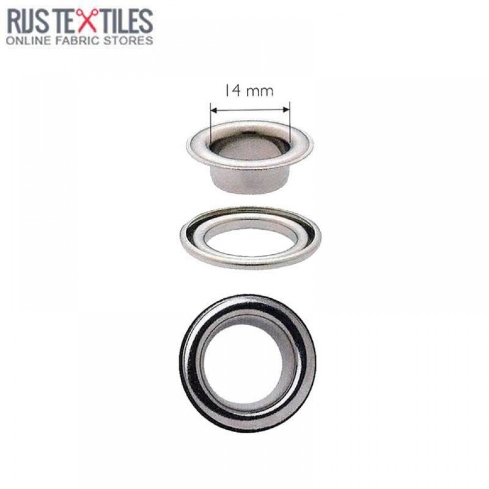 Sejlringe 14mm Sølv Prym 541383 Sejlringe 14mm Sølv Prym 541383