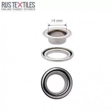 Oczka do Tkanin 14mm SrebrnyPrym 541383 | Rijs Textiles Oczka do Tkanin 14mm SrebrnyPrym 541383 Akcesoria Krawieckie