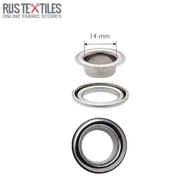 Oeillets Avec Rondelles 14mm Argent Prym 541383 Oeillets Avec Rondelles 14mm Argent Prym 541383 - (Accessoires De Mercerie)