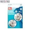 Sew-On Snap Fasteners 30 mm Silver Prym 341260