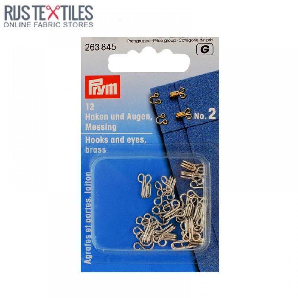 Ganci e Occhielli Argento No.2 Prym 263845 Ganci e Occhielli Argento No.2 Prym 263845